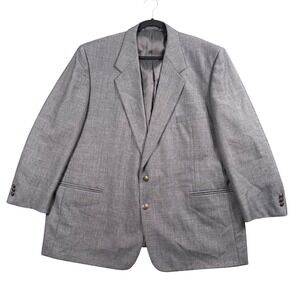Bernhard Altmann Blazer Men 50R Gray Wool Blend Grandpacore Old Money Sport Coat